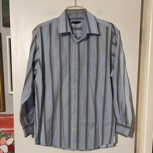 Metro Exchange men’s striped long sleeve shirt